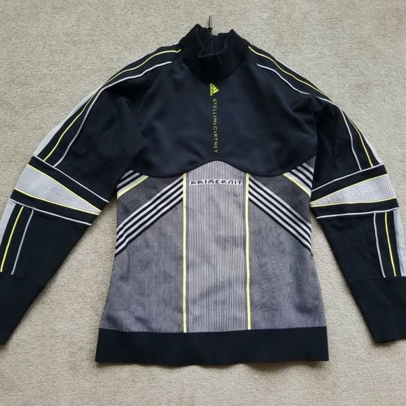Adidas by Stella McCartney Run Geometric Turtleneck Pullover size L - Picture 2 of 9